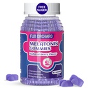 Mélatonine Gummies 5mg - Aide naturelle au sommeil - Supplément de sommeil - Sans sucre Mélatonine Gummies Match avec Magnésium vous aide à tomber Asleep plus rapide et rester Asleep plus long - 60 Gummies Vegan