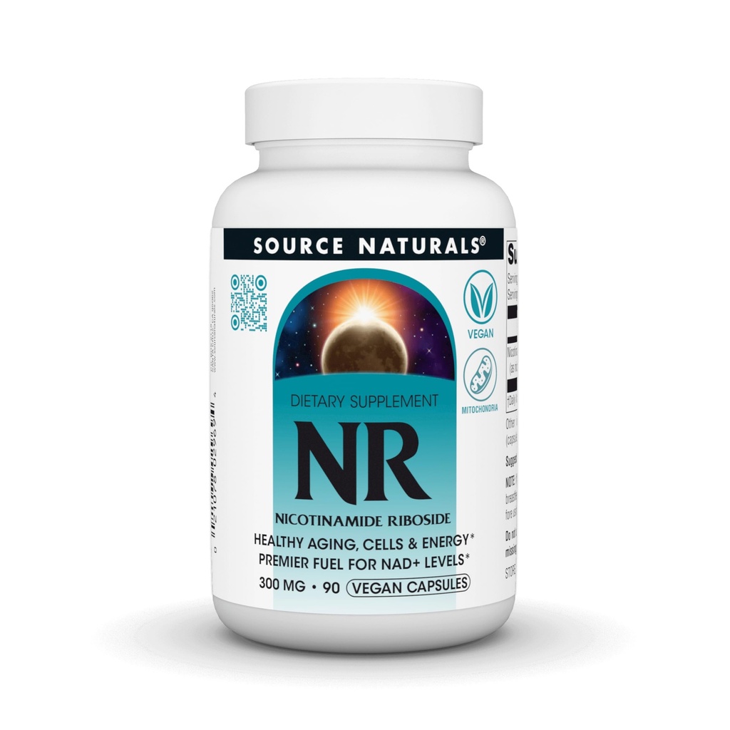 Source Naturals NR, Nicotinamide Riboside, 300 mg - 90 Vegan Capsules