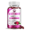 Beet Root Supplement with MCT Oil, 1200mg Max Strength per Serving, Aids Healthy Circulation & Vitality, Supports Digestive, Immune System, Super Beets Supplements, Non-GMO, 300 Softgels