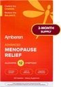 Supplément de ménopause Amberen pour les femmes, 120 capsules, cliniquement prouvé, aide à soutenir l'équilibre hormonal, aide à soulager 12 symptômes de ménopause: Flashs chauds, Sueurs de nuit, Swings d'humeur et plus