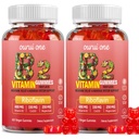 Vitamin B2 Gummies 400mg | Riboflavin 400mg with CoQ10 150mg, Magnesium 200mg | B2 Vitamin 400mg for Kids & Adults, Nervous System & Skin Health | 60 Vegan Chewables（Pack 2