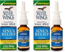 Path naturel Silver Wings Sinus Relief Natural Silver Nasal Spray - 250ppm - 1oz - 2 Pack