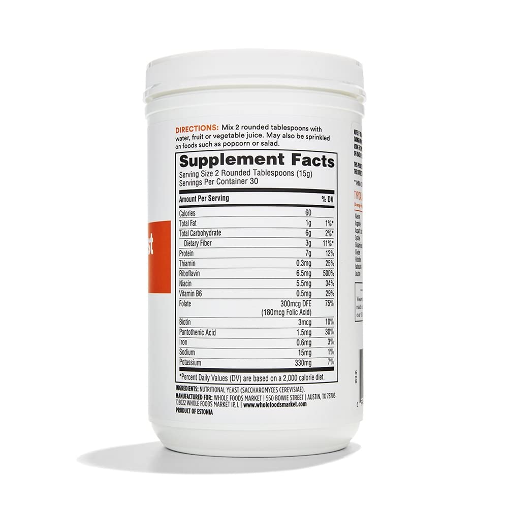 365 par le marché des aliments entiers, Levure nutritionnelle, 15.9 Ounce (paquet de 2)