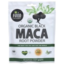 The Food Movement Co. Black Maca 8 oz poudre d'aliments crus - bio, non-OGM, végétalien, sans gluten - supplément de racine de maca noir pour le bien-être du corps entier