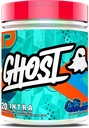 GHOST Poudre intra-entraînement, framboise bleue - BCAA, et AAE, Nootropics et Hydratation - Acides aminés essentiels et de la chaîne de branches, soutient la récupération musculaire et focus - Poudres avant, intra et post-entraînement
