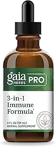 GAIA HERBS PRO 3-en-1 Formule immunitaire - Supplément de support du système immunitaire* - Supplément liquide avec Astragalus Root & Schisandra Berry - 2 fl oz (44 portions)
