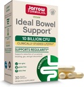 Formules de jarrows Idéal Bowel Support - 10 milliards CFU par service - Bowel Support - Réduit le ballonnement, le gaz et le malaise intestinal - Jusqu'à 30 portions (capsules Veggie)
