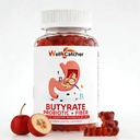 Butyrate Gummies Gut Supplément de santé: Butyrate avec Probiotique et prébiotique Fibre Gummies pour les femmes Hommes Sans sucre Digestion & Énergie Métabolisme Soutien Vegan Hawthorn Flavor 30 jours d'approvisionnement