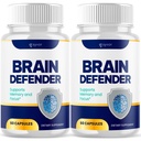 (2 Pack) Brain Defender Supplement Pills, Official Brain Defender Advanced Formula Nootropic Capsules, All Natural Health and Wellness Support Formula Maximum Strength Braindefender (120 Capsules)