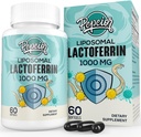 Lactoferrine bovine liposomique 1000 mg - Absorption supérieure - pour l'absorption du fer et la fonction immunitaire Lactoferrine suppléments pour adultes, 60 Softgels