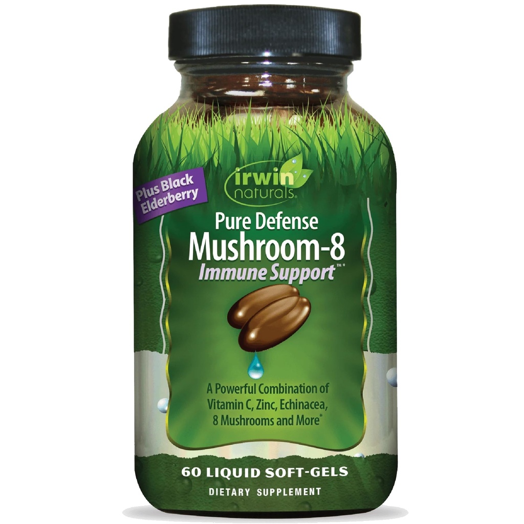 Irwin Naturals Pure Defense Mushroom-8 Immune Support 60 gels