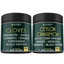 Bundle 7in1 Suppléments de cloves et 6in1 Suppléments de cannelle Ceylan Premium