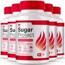 Sugar Protect Capsules, Official SugarProtect Blood Support Supplement Pills - Maximum Strength, All Natural Healthy Circulation & Stable Levels, Advanced Sugar Protect Support Reviews (5 Pack)