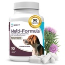 K9 Select Multi-Formula Vitamines de chien pour chiens moyens - 20mg HMR Lignans, 2mg Mélatonine, 40mg Thistle de lait - Aide le coeur, le foie, la digestion et la santé du manteau, le chien multivitamine, 90 Capsules