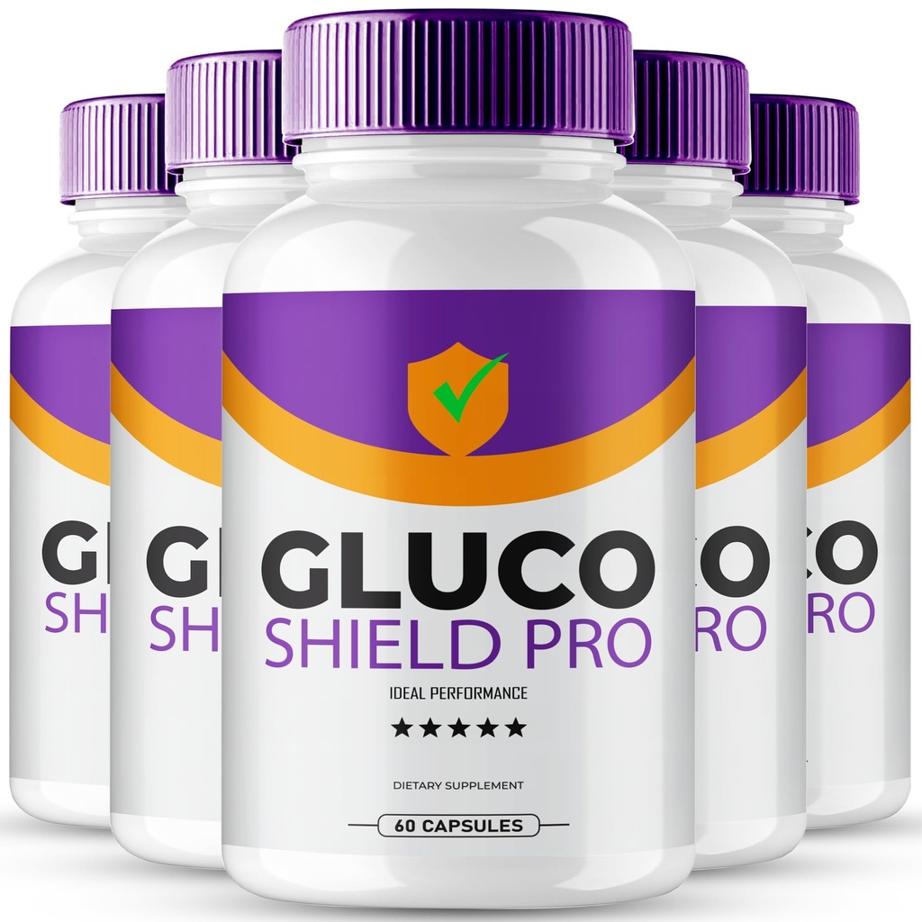 Gluco Shield Pro Advanced Blood Formula Capsules, Official GlucoShield Pro Supplement Pills, Premium Formula for Healthy Circulation & Stable Levels, All Natural GlucoShieldPro Reviews (5 Pack)