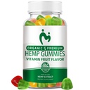Hemp Gummies for Pain, Sleep, Anxiety - High Potency Pure Organic Hеmp Oil Extract Supplement - 100% Natural Advanced Extra Strength Hemp Gummy - Vegan Non-GMO