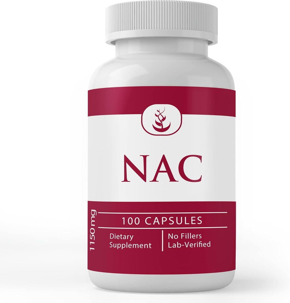 PURE ORIGINAL INGREDIENTS N-Acetyl L-Cysteine NAC, (100 Capsules) Always Pure, No Additives Or Fillers, Lab Verified