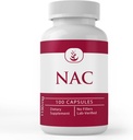 INGRÉDIENTS ORIGINAL DE PURE N-acétyl L-Cysteine NAC, (100 Capsules) Toujours Pure, Pas d'additifs ou de charges, Vérifié en laboratoire