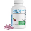 Bronson Tart Cherry Extract 2500 mg Premium Non-OGM Formule emballée avec des antioxydants et des flavonoïdes, 90 Capsules végétariennes