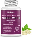 NuBest Blanc - Glutathion 400mg & Extrait de chardon de lait - Supplément d'éclaircissant de peau - Aide la peau belle et radiante - Supplément antioxydant et désintoxication