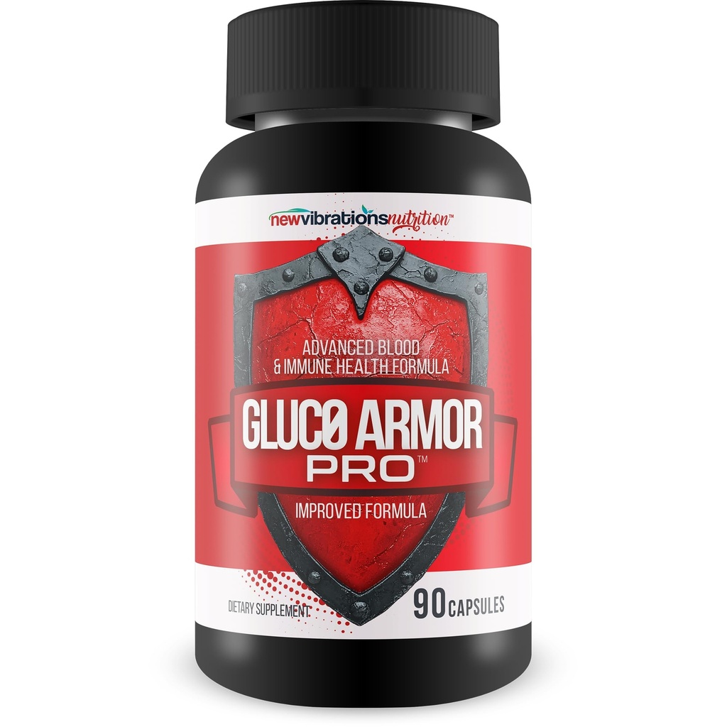 Gluc0 Armor Pro - Our Best Sweet Blood Support Blood Balance Capsules - Sweet Blood Cleanse - Sugar Health Sugar Balance Blood Cleanse Supplements - Blood Cleanse Detox - Healthy Blood Support Pills