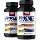 Force Factor Prostate, Saw Palmetto and Beta Sitosterol Supplement for Men, Prostate Health Support, Size Support, Urinary Relief, Bladder Control, Reduce Nighttime Urination, 60 Count (Pack of 2)