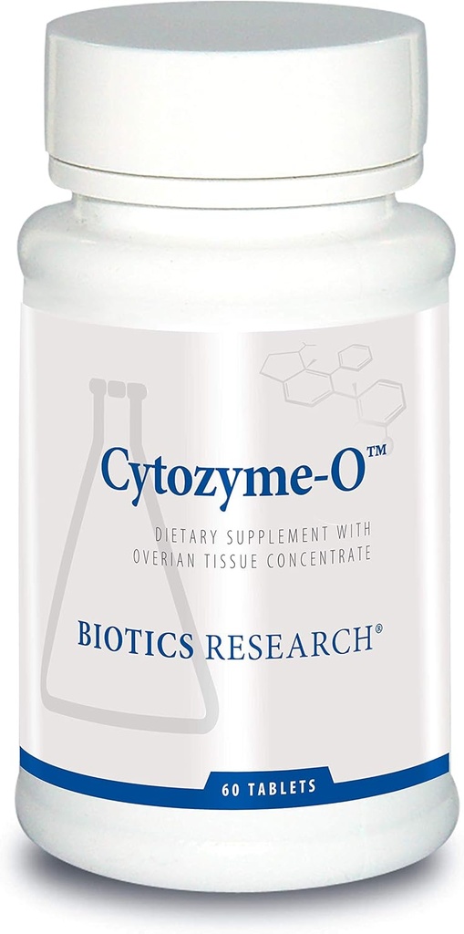 Recherche en biotique Cytozyme O Tissu ovarien brut de la viande bovine, soutient la santé des femmes, SOD, Catalase, Activité antioxydante potentique, 60 comprimés