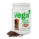 Protéines Vega Premium + Supergreens, Chocolat – 20g Protéines Vegan, Produits laitiers et sans gluten, 19,2 oz (16 portions)