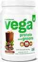 Vega Protéines et Verts Protéines Poudre, Chocolat - 20g Protéines végétales plus légumes, végétaliens, non OGM, protéines de pois pour les femmes et les hommes, 1,2 lb (Packaging May Vary)