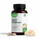 Lions Mane Mushroom Supplement – 120 Lion’s Mane Mushroom Capsules 1000mg | 2-Capsule Per Serving | 2-Month Supply