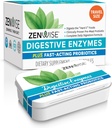 Enzymes digestifs de santé Zenwise et bromelain pour la santé de Gut - Multienzymes probiotiques avec prébiotiques et probiotiques pour les femmes et les hommes pour la santé digestive et le dégel pour la digestion -15 CT