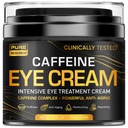 Crème pour les yeux de caféine pour l'anti-vieillissement, Cercles foncés, Sacs, Poitrine. Great Under Eye Skin + Face serré, traitement de levage des yeux pour les hommes et les femmes 1,7oz