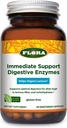 Udo's Choice Flora - Support immédiat Enzymes digestifs - Supports Lactose Digestion, Bloating, Heartburn & Gas - Contient 7 Enzymes - Sans gluten - 90 Capsules végétariennes