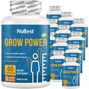 NuBest Grow Power - Formule de force osseuse puissante pour les enfants (10+) et les adolescents - Soutient la santé osseuse saine, la santé globale avec le calcium, la vitamine D3, le phosphore, le magnésium et plus - 12 Pack