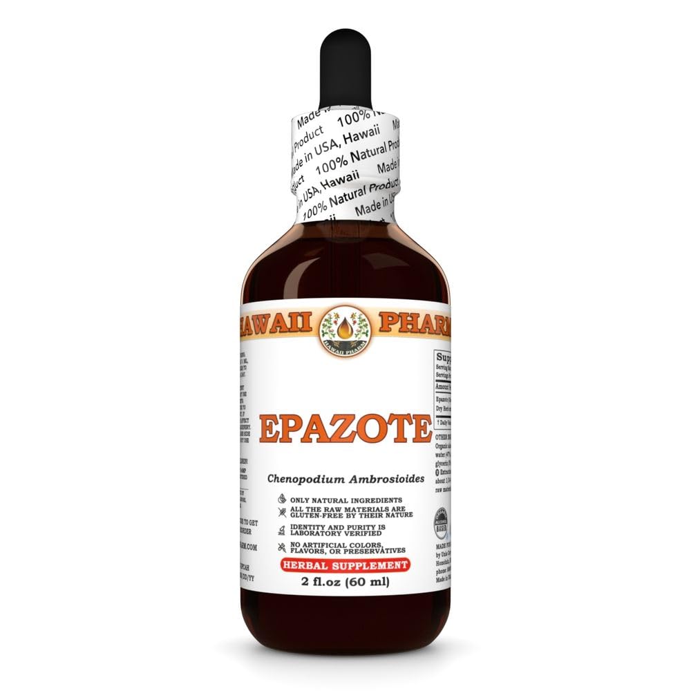 Epazote (Chenopodium Ambrosioides) Dry Herb Tincture, Made in Hawaii, All Natural, Vegan, Pure Liquid Extract - 2 fl.oz