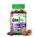 VitaJoy 21st Century Probiotic Gummies for Women & Men – Digestive & Gut Health Support, 1 Billion CFUs with Prebiotic, Berry Flavored, Vegan & Non-GMO, 60-Day Supply