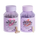 Lemme Debloat and Lisse Bundle - Capsules d'enzymes prébiotiques, probiotiques et digestives pour Bloating & Gas Relief, Réduire la cellulite, la peau de plomb, la cellulite lisse