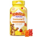 Vitamine pour les enfants, pour les vitamines C, D et zinc pour le soutien immunitaire, orange, citron, fraise et cerise, 190 gommies (paquetage mai Vary)