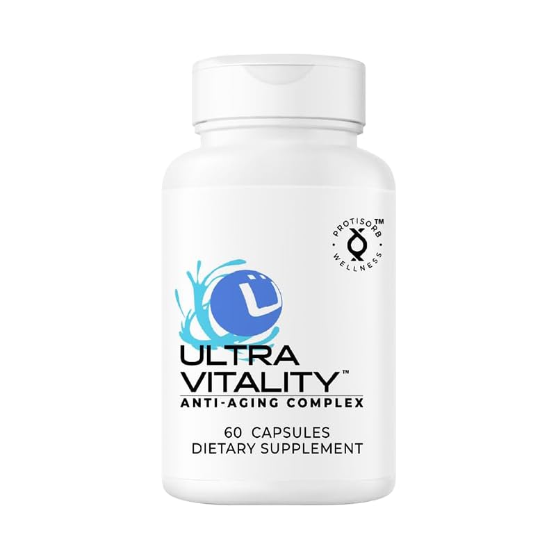 UltraVitalité Formule de soutien à la longévité – Fisetin, Curcumin, Quercetin et Beta-Glucan – Soutient la santé cellulaire et cognitive Vieillissement en santé – 60 capsules