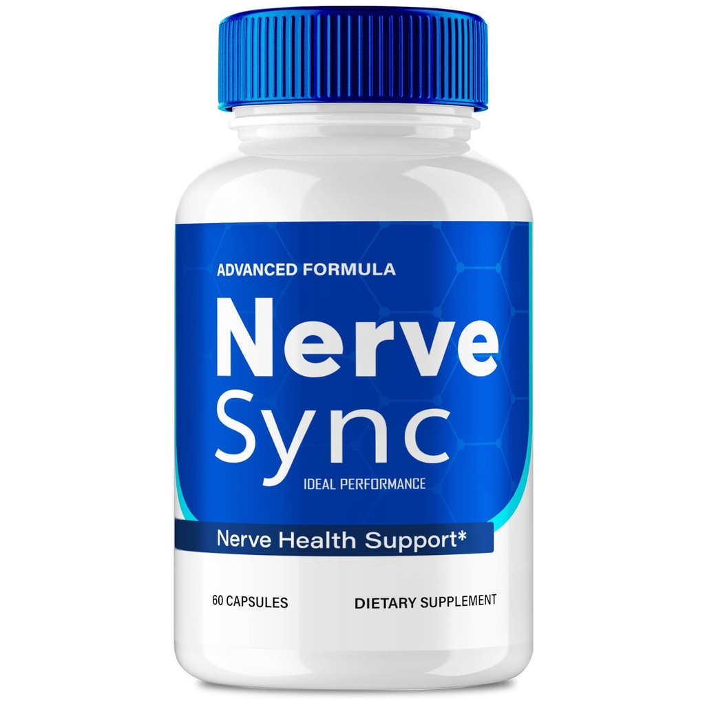 Nerve Sync Capsules, Official Nerve Sync Advanced Nerve Health Supplement Pills - Maximum Strength, All Natural Healthy Circulation & Stable Levels, NerveSync Support Reviews (60 Capsules)