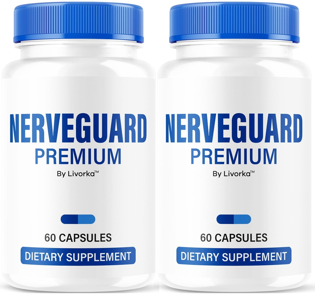 (2 Pack) NerveGuard Premium - Original Nerve Guard Premium Pills Advanced Formula All Natural Supplement Support, NerveGuard Capsules Vitamins Advanced Health & Wellness, 120 Capsules for 2 Months