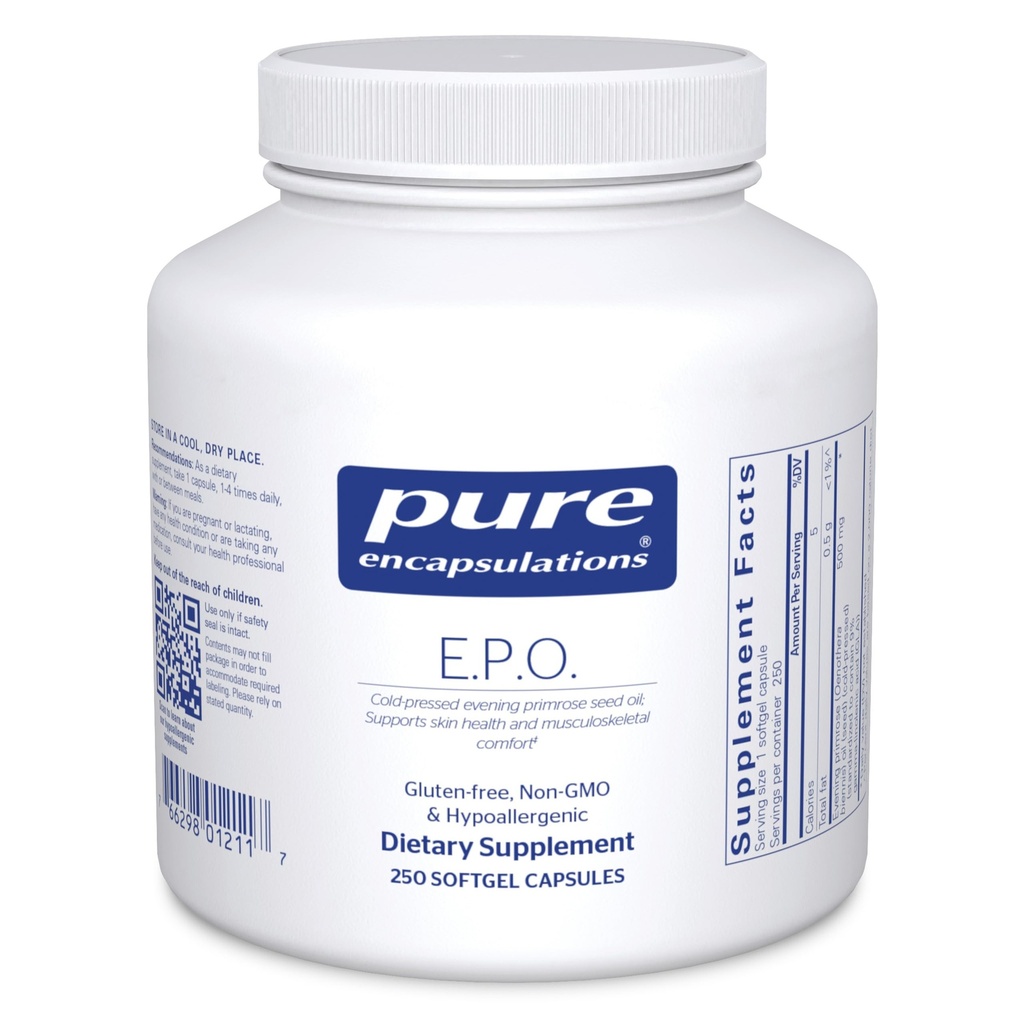Encapsulations pures E.P.O. (Huile de Primrose en soirée)