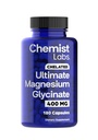 Magnesium Glycinate 400mg - 180 Capsules - High Absorption Chelated Magnesium Supplement for Sleep Muscle & Restful Support - Vegan Third Party Tested - 6 Month Supply
