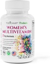 Multivitamines et complexes minéraux pour femmes avec des extraits à base de plantes - Vitamines de peau de cheveux et d'ongles - Multivitamines fondamentales pour les femmes - 30 jours d'approvisionnement