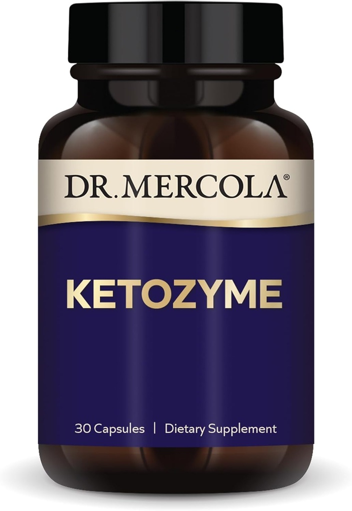 Dr. Mercola Ketozyme, 30 gélules, sans OGM, sans gluten, sans soja