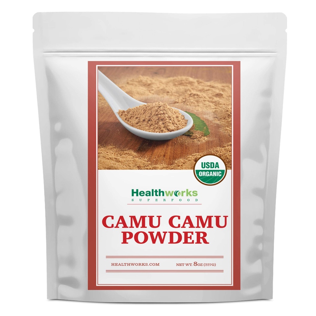 Healthworks Superfoods Camu Camu Powder Organic - 8 Oz - All-Natural & Certified Organic - Antioxidants, Vitamin C & Potassium - Peruvian Origin - Juices, Teas & Smoothies