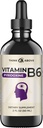 Vitamine B6 gouttes liquides - Pyridoxine hcl - Absorbage rapide - Soutien de la fonction cérébrale, du système immunitaire, du système nerveux et de l'humeur - 17 mg 100 % DV - Sans remplissage - 30 jours d'approvisionnement - (2 oz) Pour les adultes