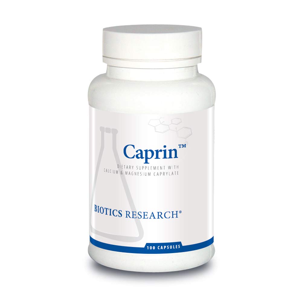 Biotics Research Caprin Caprylic Acid 1200 Milligram Serving, Gastrointestinal Support, Calcium, Magnesium Added, Aids in Gut Microbial Balance 100 Capsules