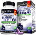 BioSchwartz Elderberry Capsules with Zinc and Vitamin C for Adults - Immune Support Vitamins for Women and Men - Black Sambucus Elderberry Vitamin C and Zinc - Multiminerals Supplement, 120 Count