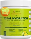 Mélange de remplacement d'électrolytes d'hydratation totale (90 portions, citron Lime)